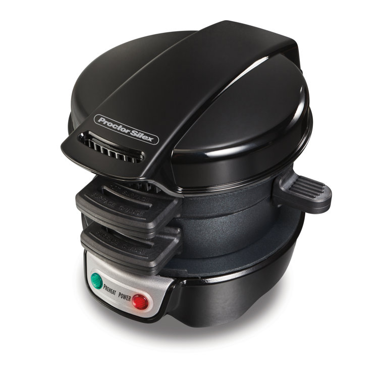 ProctorSilex Dual Breakfast Panini and Sandwich Maker Wayfair
